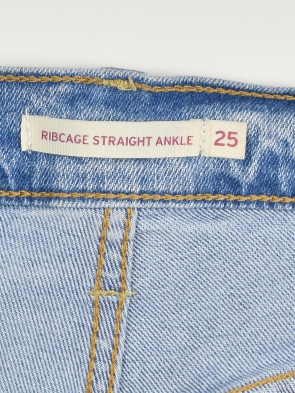 Levi's Ribcage Straight Ankle Distressed Jeans - 25 - Picture 7 of 7